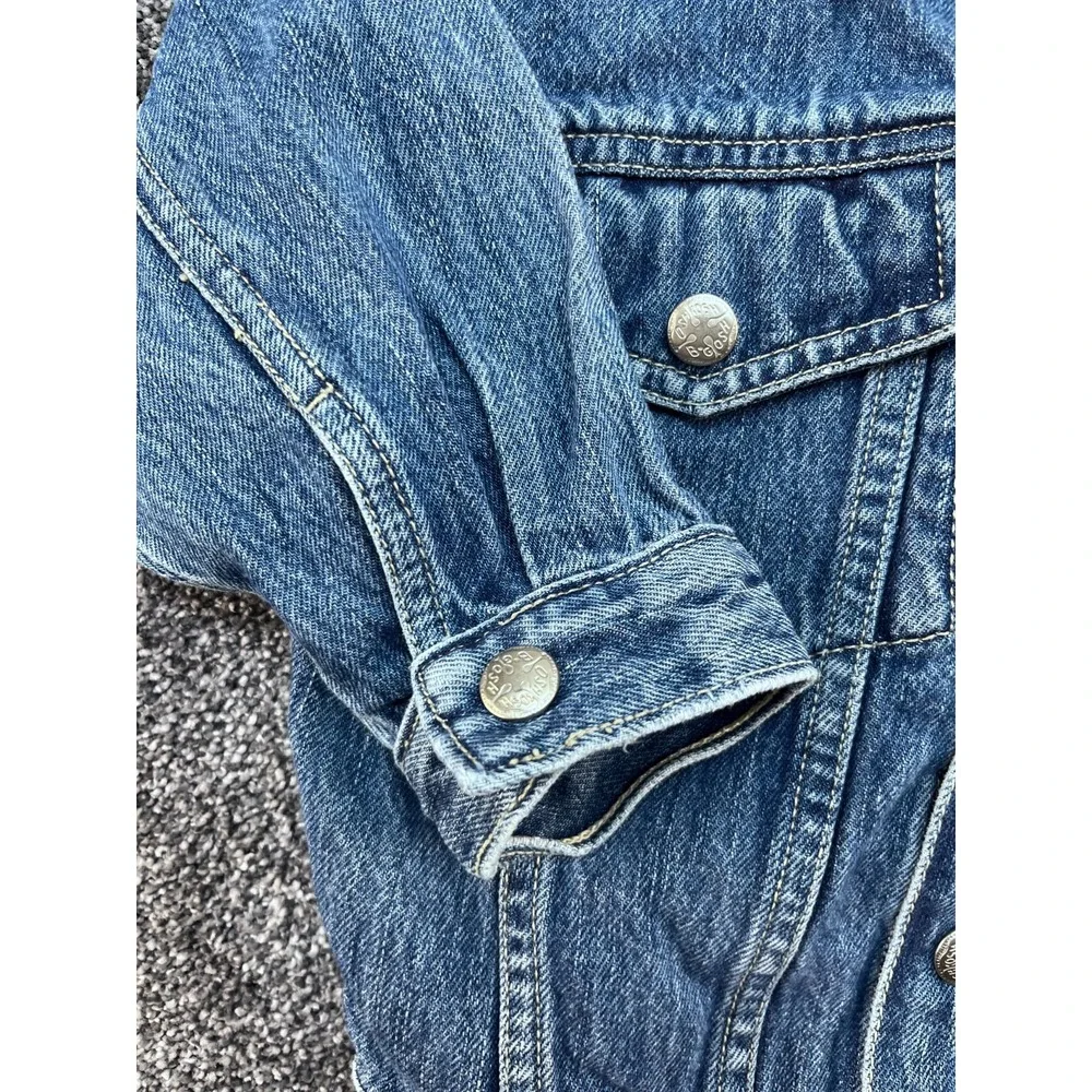 Oshkosh Toddler Infant‎ Jean Denim Trucker Jacket Sz 24M Unisex